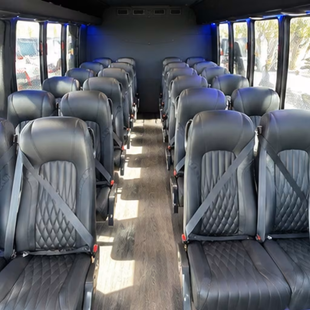 15 35 passenger minibus inside