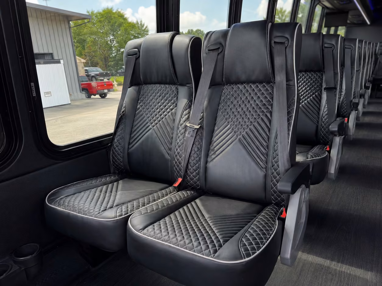 arlington charter bus interior