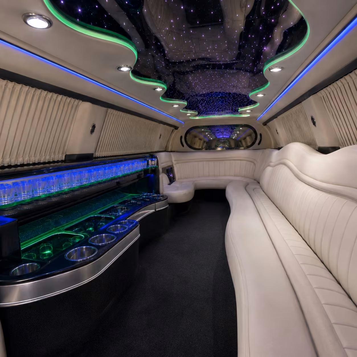 chrysler 300 limo inside